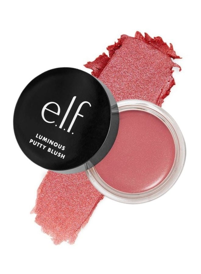 إلف أحمر خدود إي.إل.إف. لومينوس بوتي - برمودا، 10 غرام - لون كريمي قابل للتكثيف للخدود بلمسة نهائية مشرقة، نباتي وخالٍ من القسوة على الحيوانات - Image 1